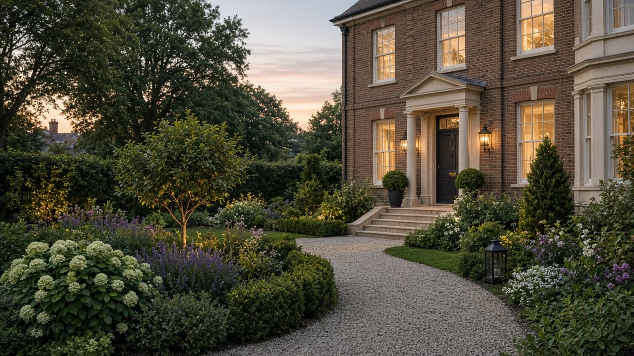 Premium British home with landscaped front garden